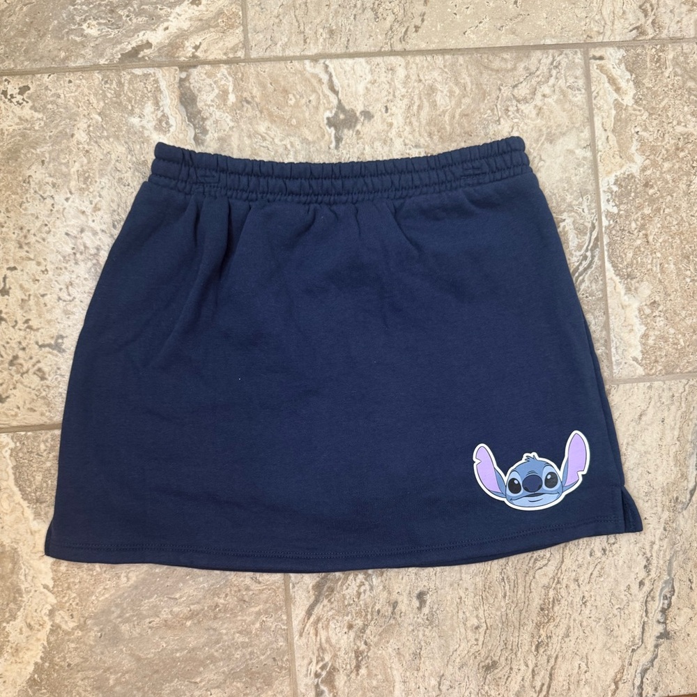 NWT Size XL (14-16) Disney Stitch Navy Blue Skort